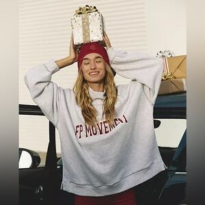 FP Movement by Free People Victory Mockneck Sweatshirt XL
